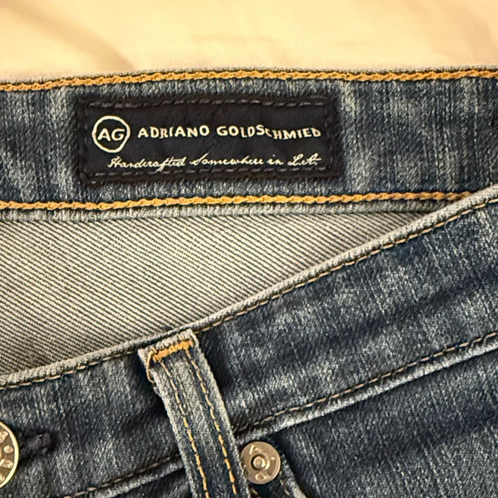 AG Adriano Goldschmied Straight Leg Blue Jeans - Picture 2 of 4